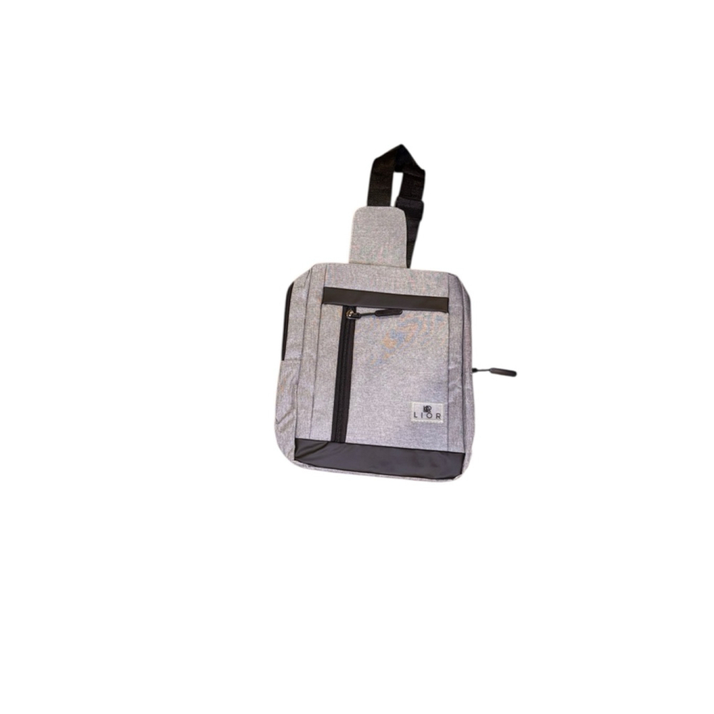 Lior crossbody bag with usb connector gray